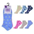 Spots and hearts trainer socks ladies